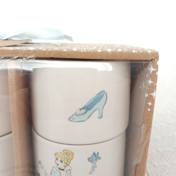 Rae Dunn × Disney Princess Stacking Ramekins Ceramic Set of 4 - Picture 8 of 12